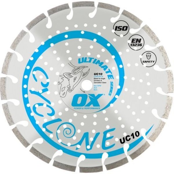 Ox Tools Utlimate Concrete, Hard Materials Diamond Blade - 4" OX-UC10-4